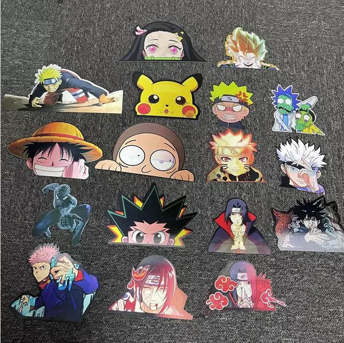 Naruto minato namikaze movimento adesivo anime decalques