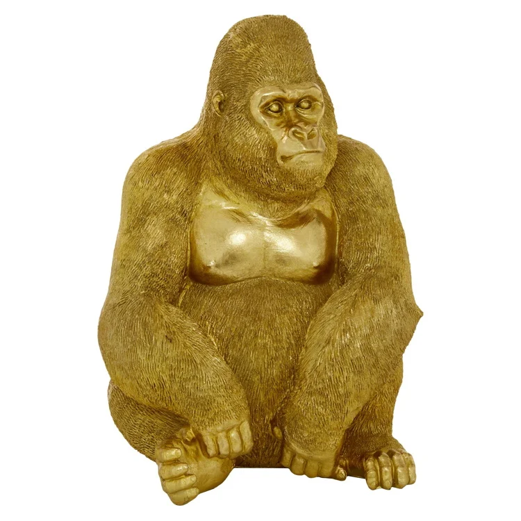 Abaodam Household Decor Office Decorations Gold Decorations Table Top Decor  Gorilla Statue Props Resin Crafts Decor Resin Gorilla Decoration Decorate