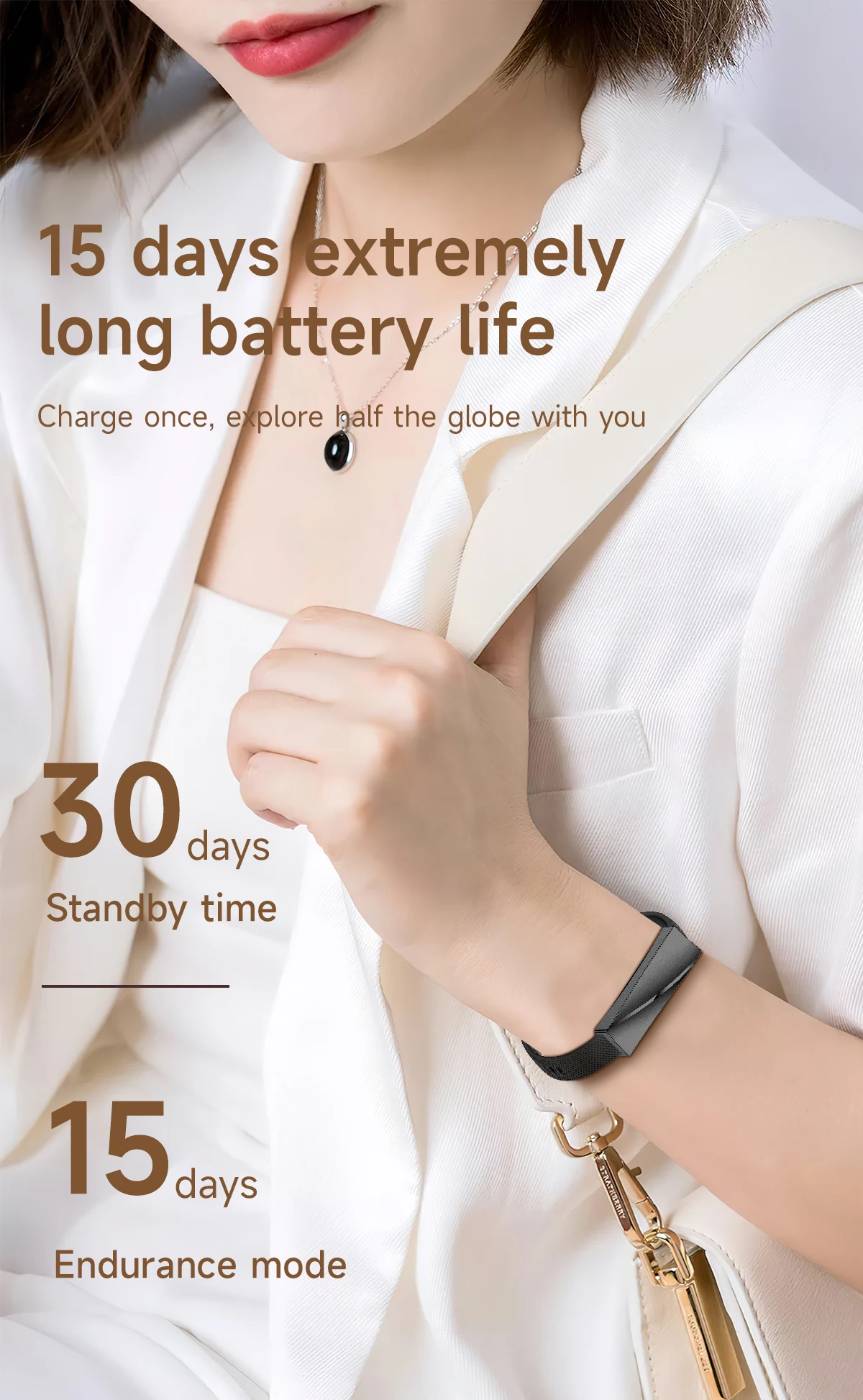 2025 Ds01 Smart Bracelet Health Wristband Non-screen Sleep Monitoring Sports Ai Health Monitoring Smart Watch For Ladies - Buy Smart Health Wristband bracelet Non-screen fitness Tracker Screenless