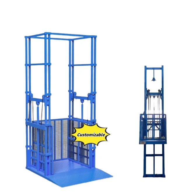 Electric Guide Rail Hoist Work Platform Hydraulic Small Household ...