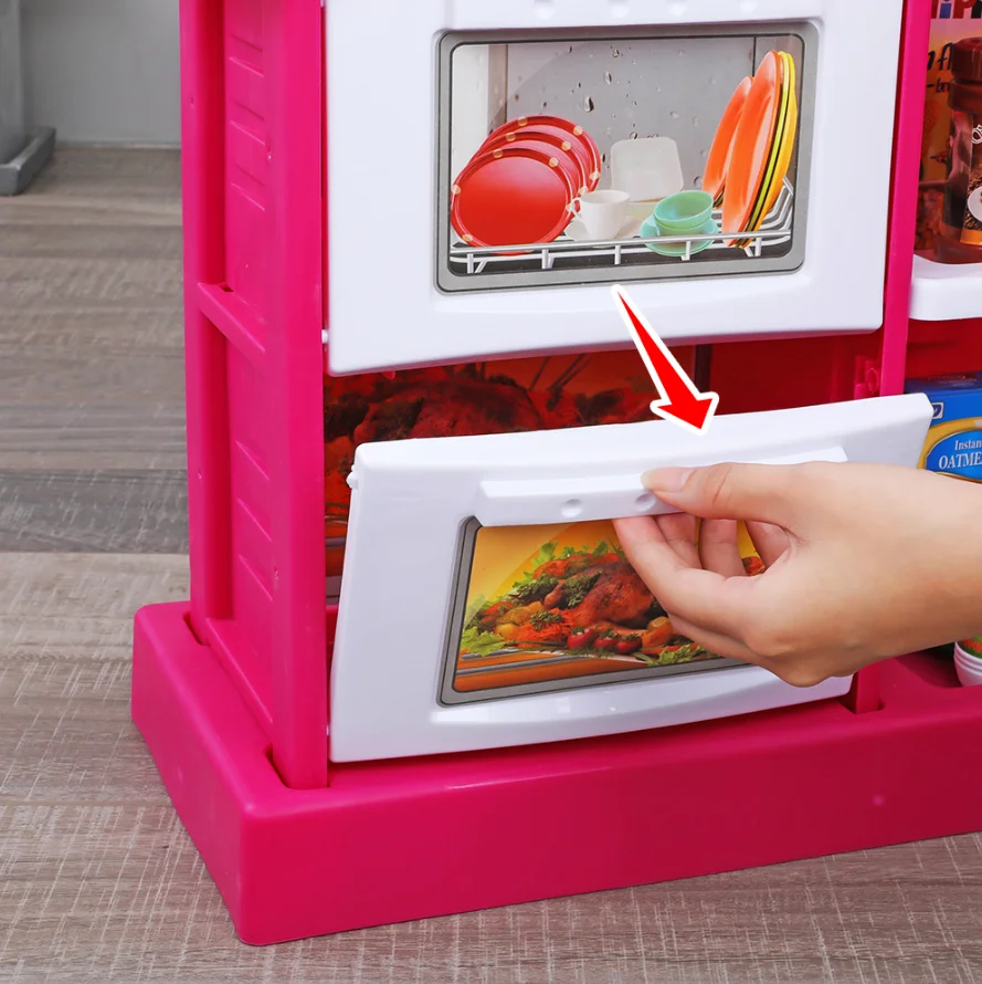 Kids Role Play 52 Pcs Interactive Kitchen Accessories Kitchen Cooking Play Set Educational Toys