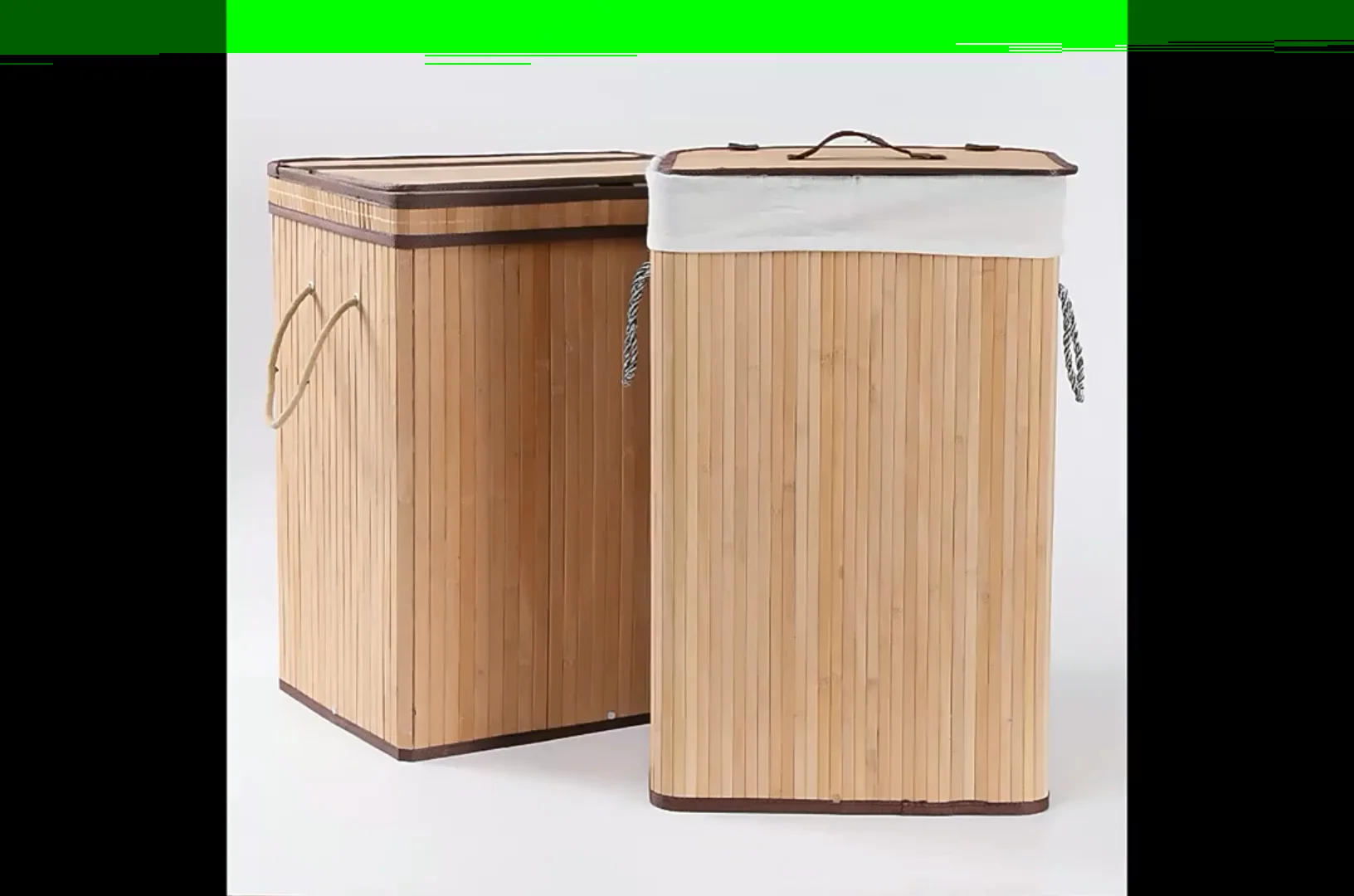 Bamboo Basket Collapsible Laundry Storage Natural Foldable Basket Buy