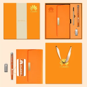 A5 Journals Custom Logo Three Fold Diary Notebook Wholesale PU Leather Agenda Notebooks Promotional Business Notebook