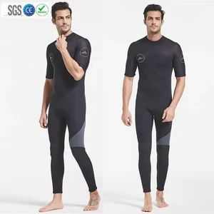 Custom Logo 3mm Neoprene Wetsuit Men's Back Zip Thermal Diving Suit for Snorkeling Surfing Water Sports