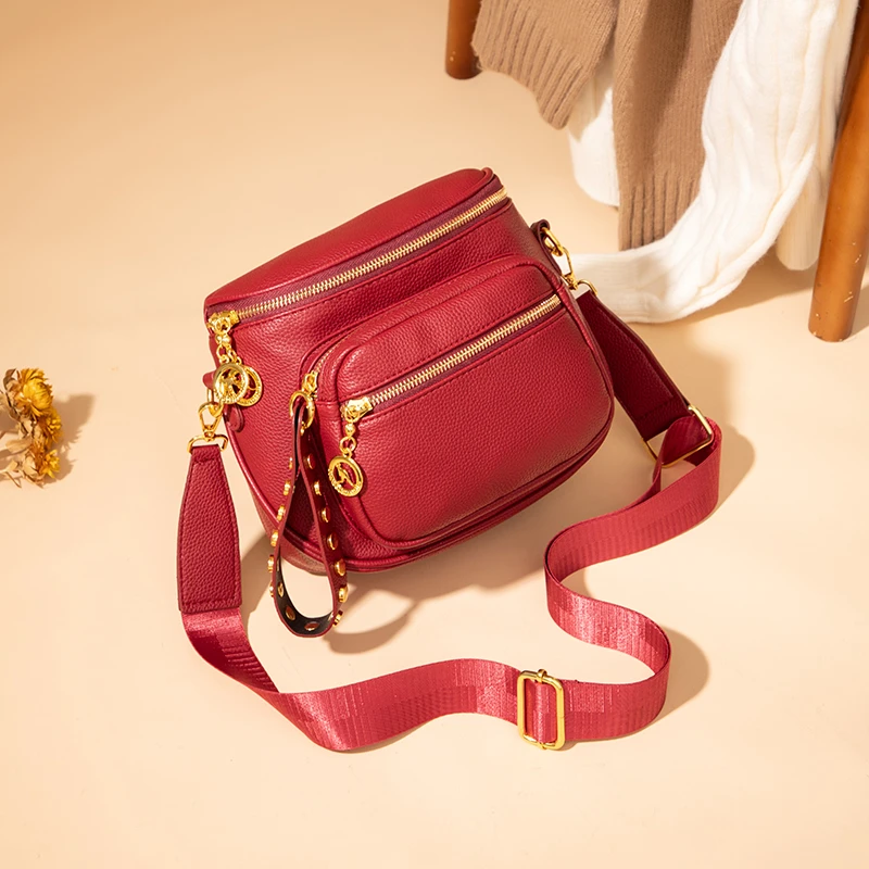 Fashion Style Women's Shoulder Bags New Waist Fashion Soft Small Design Handbags Single Zip PU Waterproof Bag