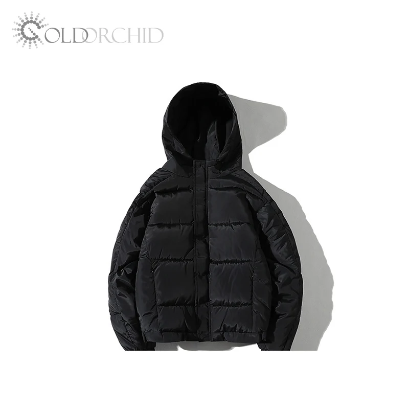 black polyester casual jacket