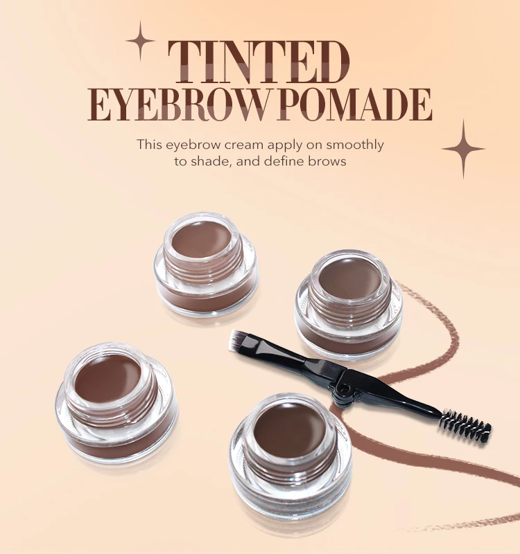 With Brush Smooth Eyebrow Cream Kits Black Eyebrow Tint Gel Buy Eyebrow Tint Gel,Eyebrow Tint