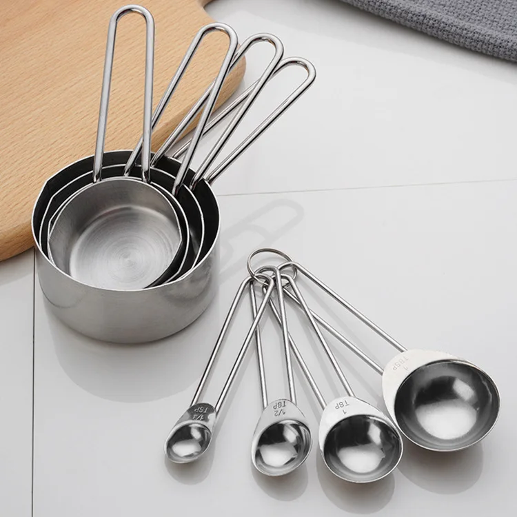 Dropship Kitchen Accessories 4Pcs/Set Measuring Cups Spoons