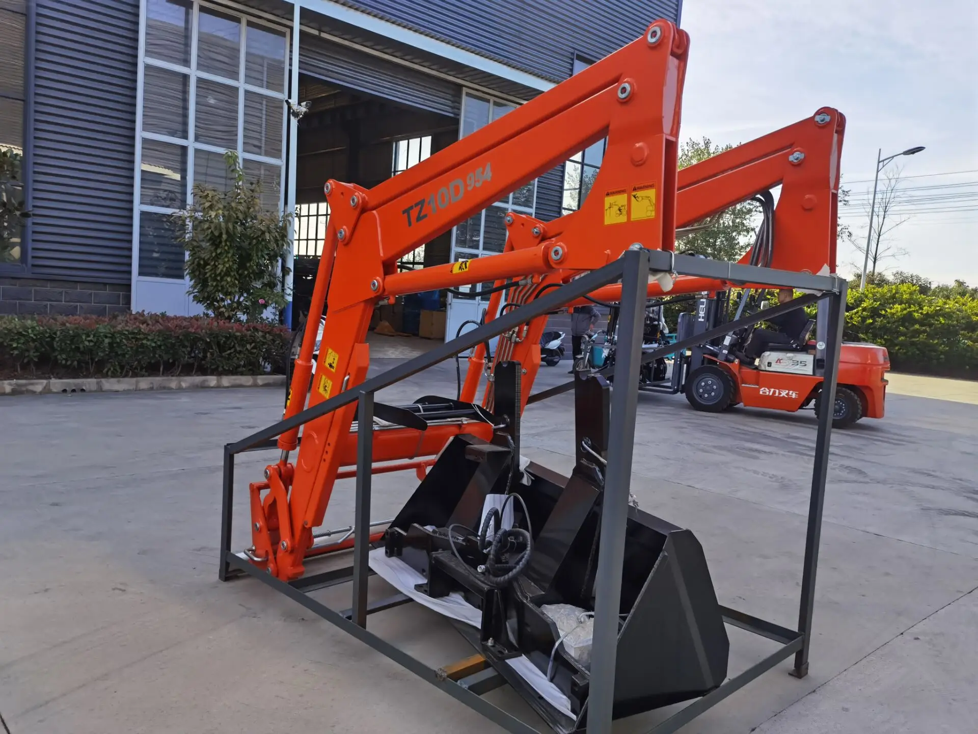 Tractor Mounted 7095hp Farm Tractor Front End Loader Attachment With