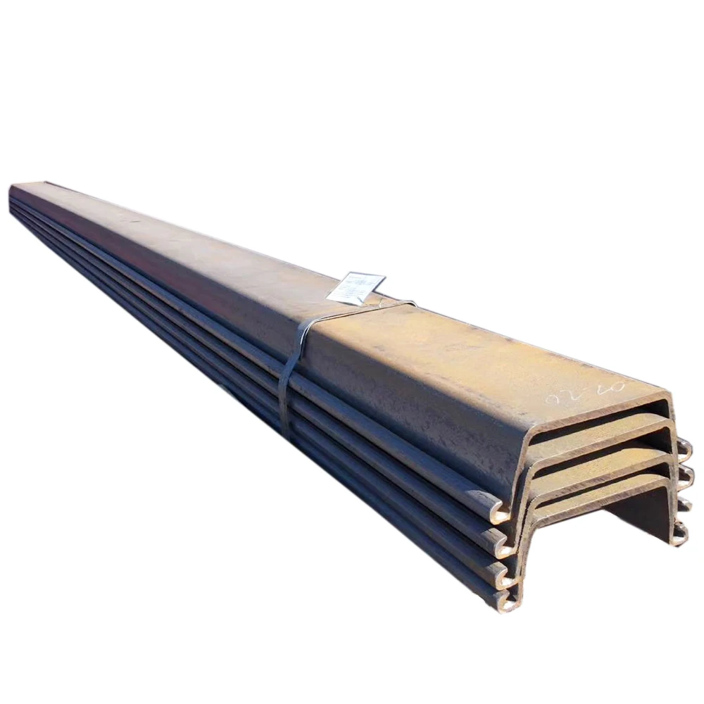 Factory price cold formed Z type metal sheet piling steel sheet pile for retaining wall