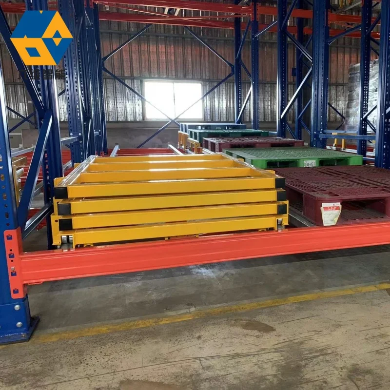 NOVA CE Heavy Duty Upright Frame Pallet Type Racking System Warehouse Metal Steel Blue Orange Storage Push Back Racks