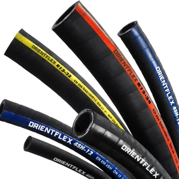 Hydraulic rubber hose for continuous SR2SN-06, high-pressure hose, hydraulic oil hose, two-layer steel wire braided hose