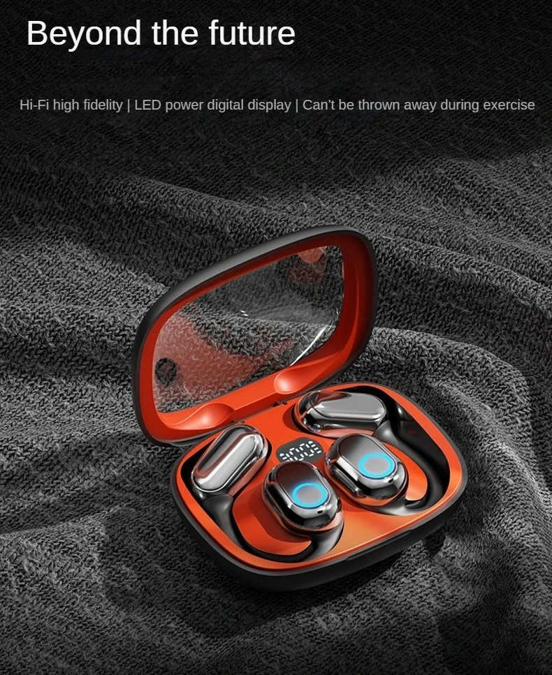 Low Frequency Dual Microphones Long Battery Life Shock Sound OWS Earhook Headphones Wireless Sports Headsets