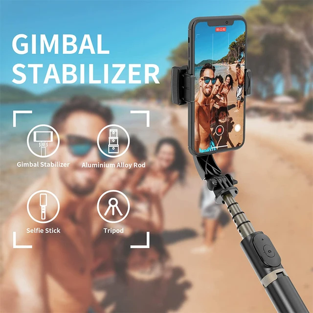 Q08 Gimbal Stabilizer 360 Rotation for Phone Selfi Stick With Hidden Tripod Mobile Phone  Single Axis Gimbal Video for Tik Tok - Image 5