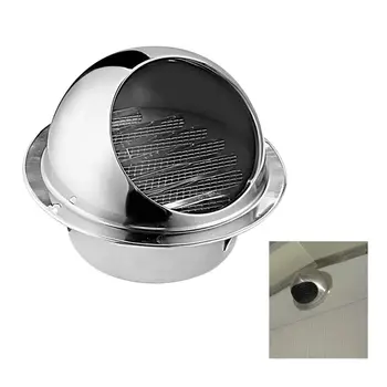 170 Stainless Steel 304 Steel Air Vent Round Grille Ventilation Cover Wall Vent Outlet