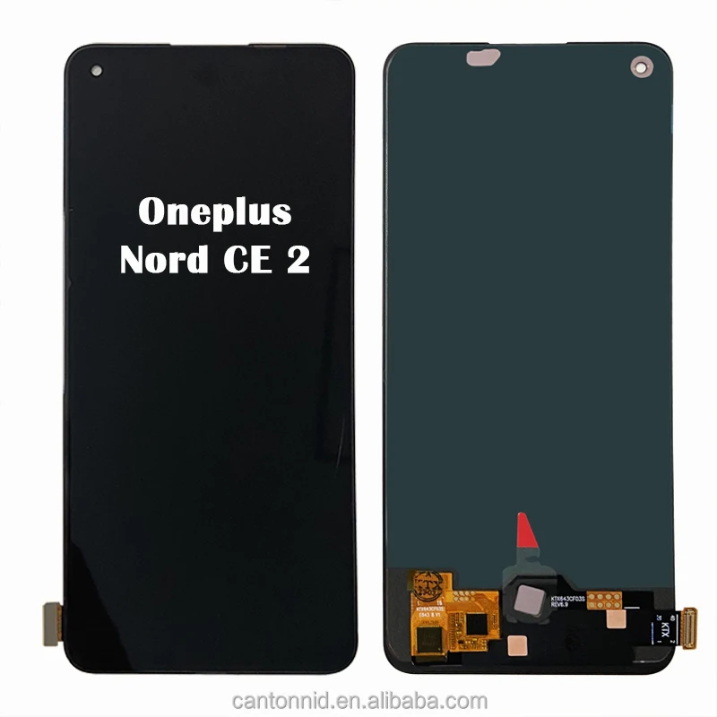 OnePlus Nord CE 2 用モバイルフォン LCD画面修理部品、1年保証