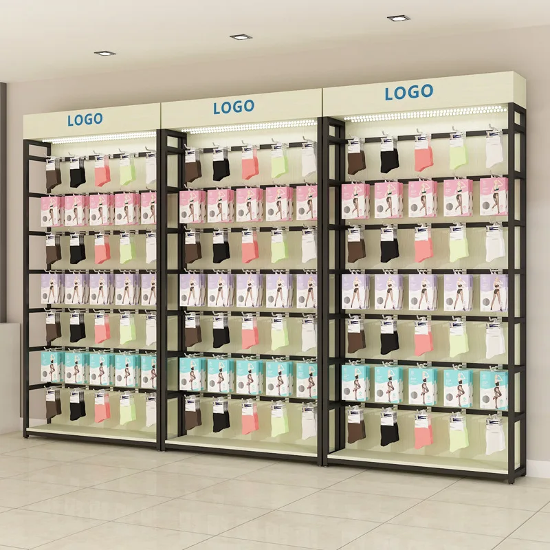 Custom Supermarket Metal And Wood Display Duty Display