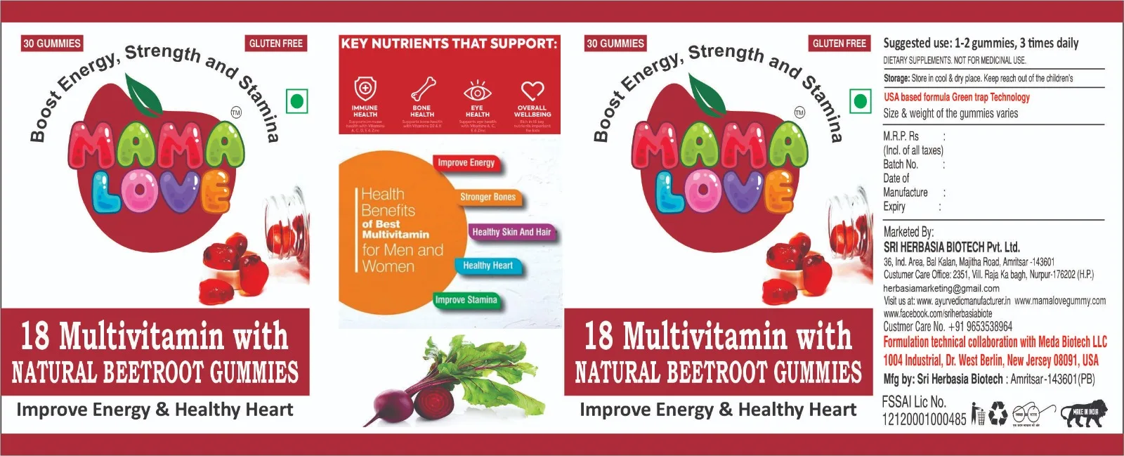 Hot Selling Gummies Candy Multivitamins Gummy Jelly Mango Flavour Taste