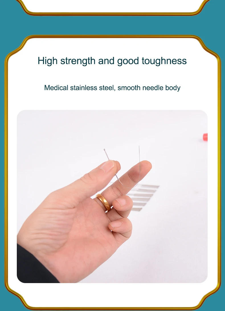 New Package Huanqiu Disposable Sterile Flat Handle Acupuncture Needles