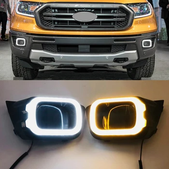 For Ford Ranger T8 2019 2020 2021 2022 LED Car DRL Daytime