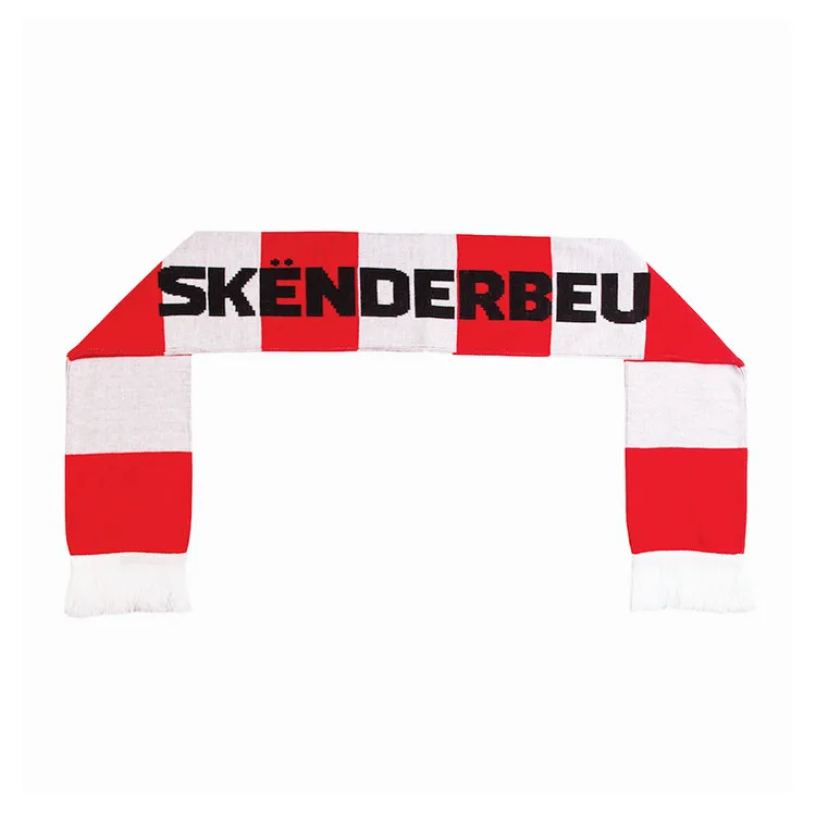 Дизайнерский вязаный шарф с принтом