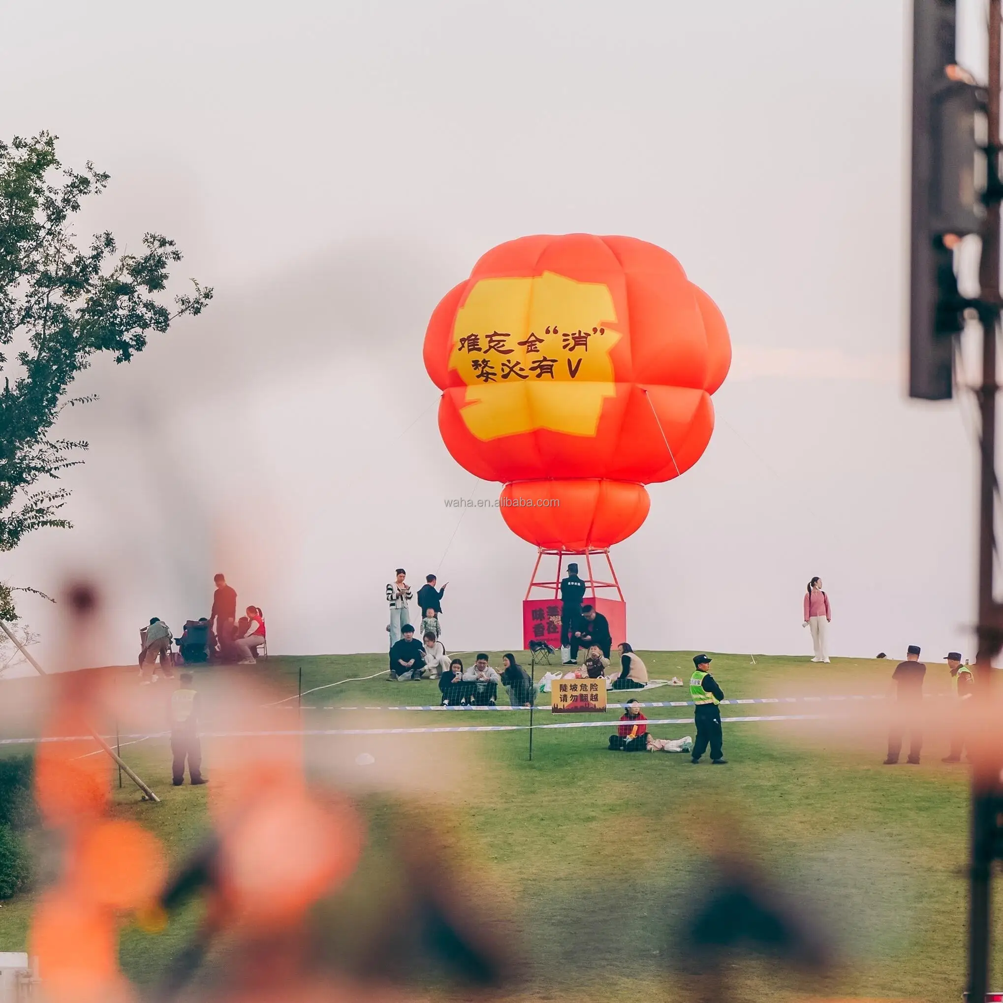 Premium Hanging Hot Air Balloon Inflatable, Long-Lasting Advertising Inflatable for Mall Ceiling Displays & Night Events