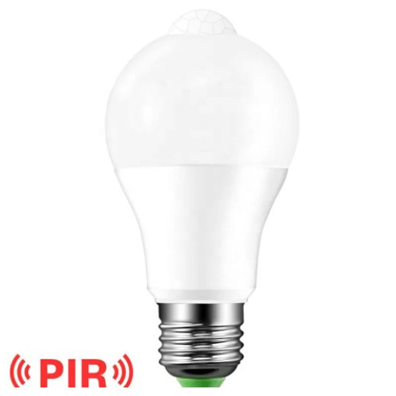 9 Вт 12 Вт E27/B22 светодиодная лампочка Освещение для дома теплый белый 2800k белый 6500k pir лампочка с датчиком движения