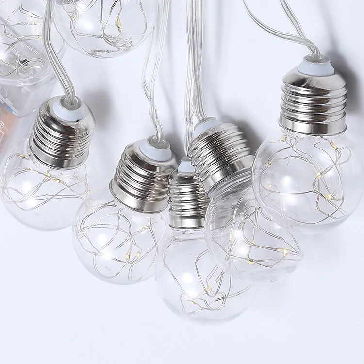 220V открытый фестиваль украшения светодиодный ремень свет G45 медная проволока