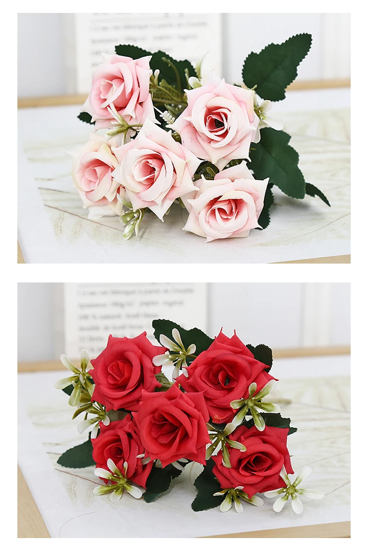 New Arrival Colorful Silk Large Artificial Flower Wholesale Artificial