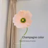 Coeur de fleur profond couleur champagne clair coquelicot sans poteau