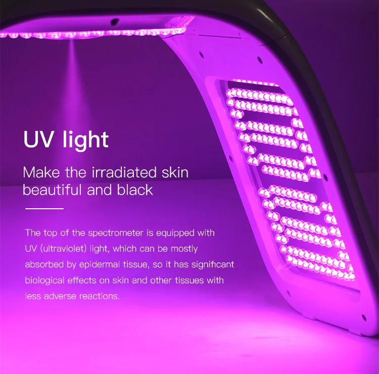 Home use red light therapy facial SPA moisturizing 5D Collagen light EMS anti-aging PDT LED light therapy
