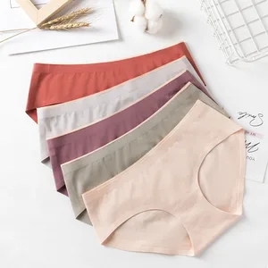 HD100 High Quality Middle Waist Cotton Ladies Panties One Piece Panties Woman Underwear Seamless Breathable Girls Briefs