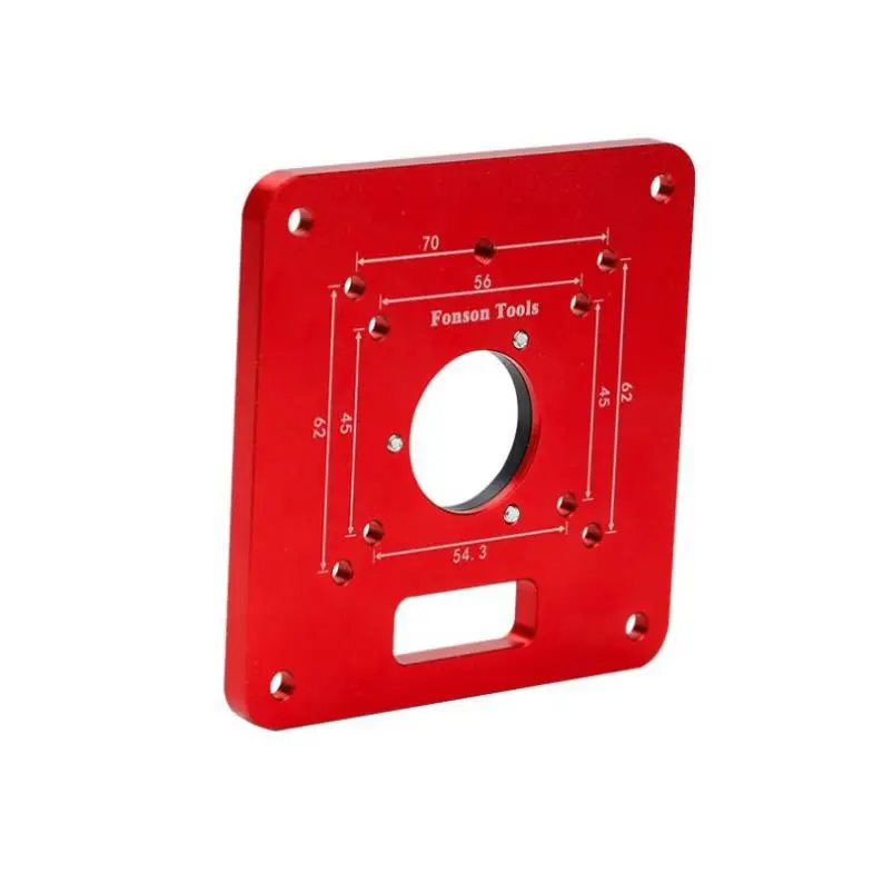 TEBAK W-55 Aluminum Alloy Engraving Router Table Plate Benches Universal Trimming Machine Flip Board Router Table Insert Plate