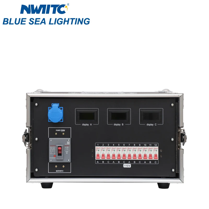 6chs 20A US Edison Plugs 6chs 16A  Output 63A 5Pin 32A 5Pin  Input Power Distro Distributor Distribution