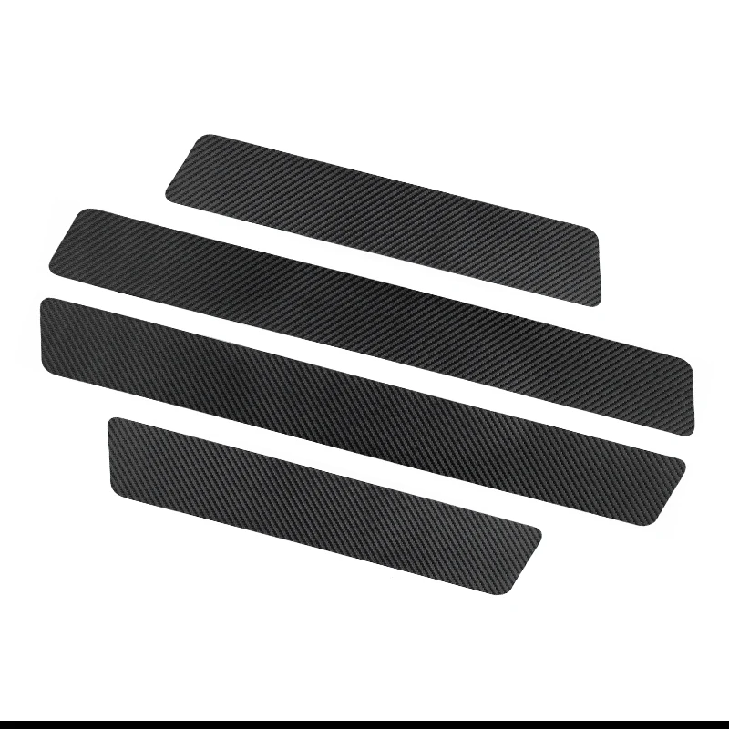 Uv Logo Car Stickers Auto Door Threshold Vinyl Protector Carbon Fiber ...