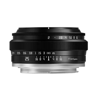 TTArtisan APS-C 25mm F2 Large Aperture Manual Fixed Mirrorless Camera Lens for E/X/M/RF/Z/M43/L Mount detail image