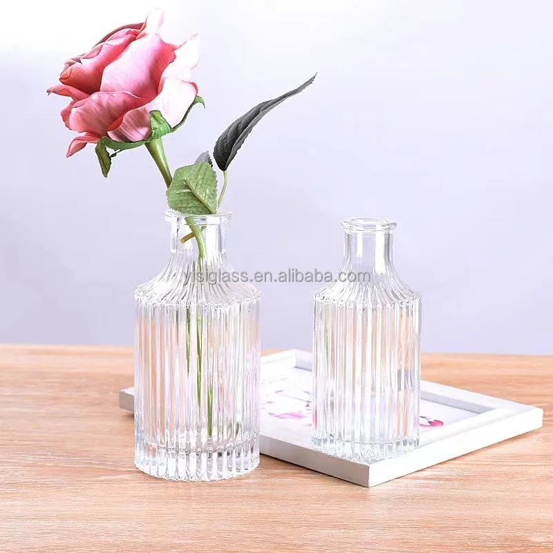 Glass Bud Vase Small Vases For Flowers,Clear Bud Vases In Bulk,Cute Glass Vases For Centerpieces