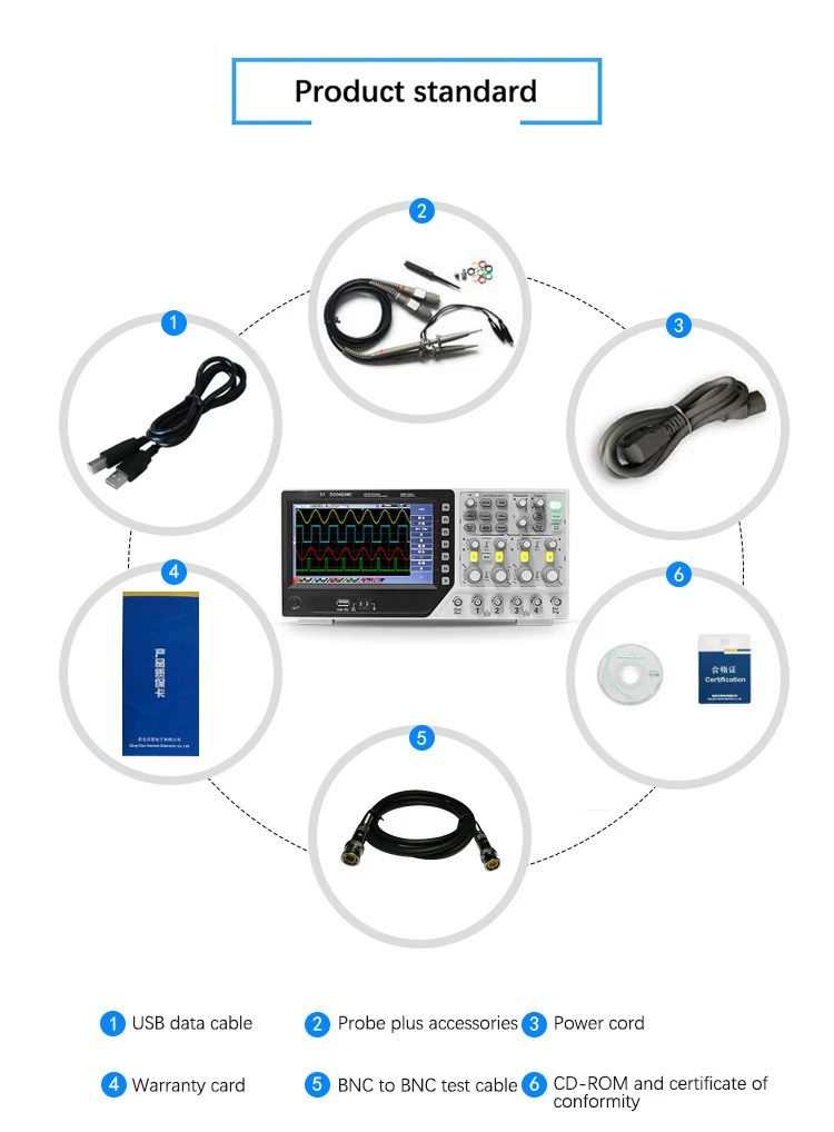 2 Channel Oscilloscope Signal Generator 40k Record Length 1gs/s ...