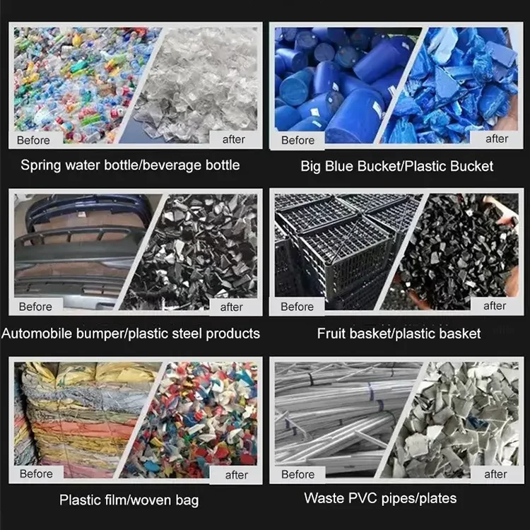 Автоматическая машина для измельчения пластиковых отходов и
