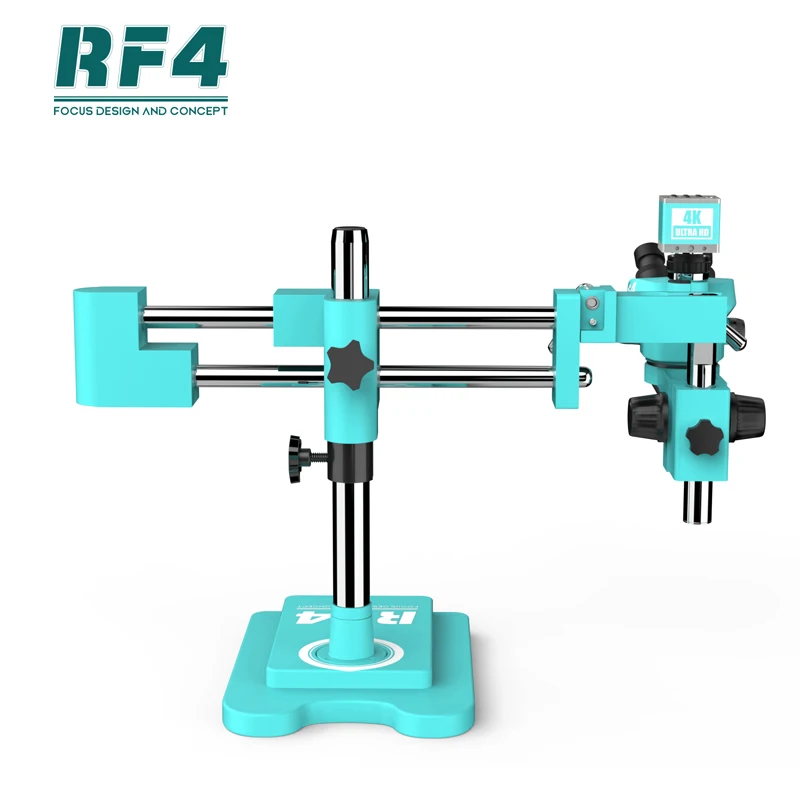 Rf4 Rf7050tvw4kc1+144 Trinocular Microscope With 4kc1 Camera And 144