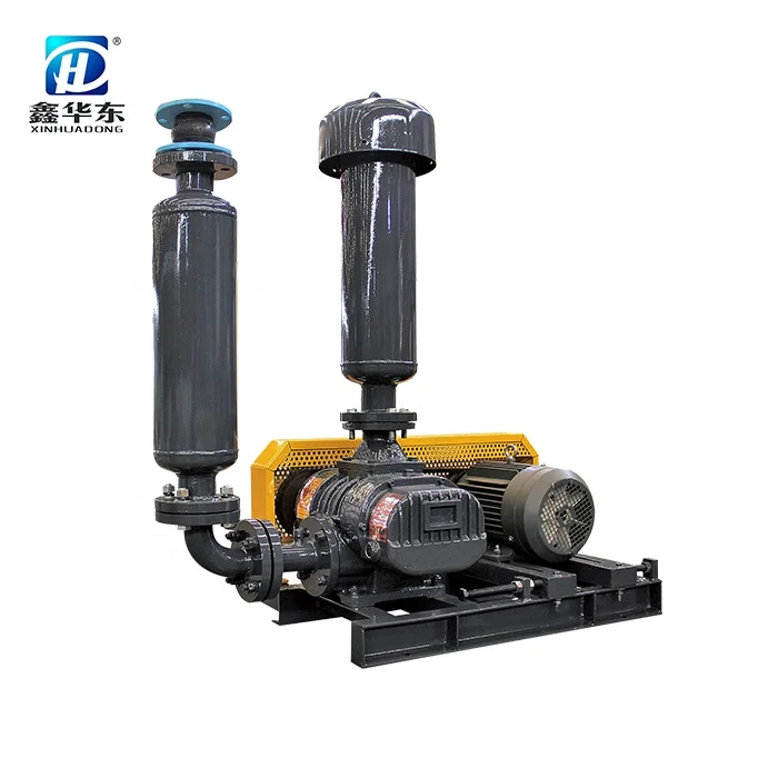 Aeration Three Lobe Industrial Roots Blower 3hp 5hp 10hp Oxygen Supply Good Price for Aquaculture Fish Farm Shrimp Farm