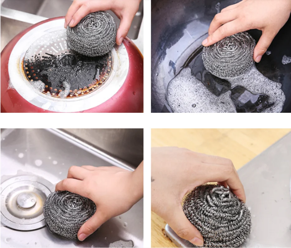Last Chance Scourers 2025 New Reusable Cleaning Sponges Wire Wool For