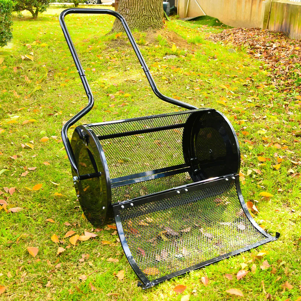 Winslow & Ross 24 Inch Multi-purpose Drum Seeder Manure Q195 Carbon Steel Screen Type Seeds Spreader