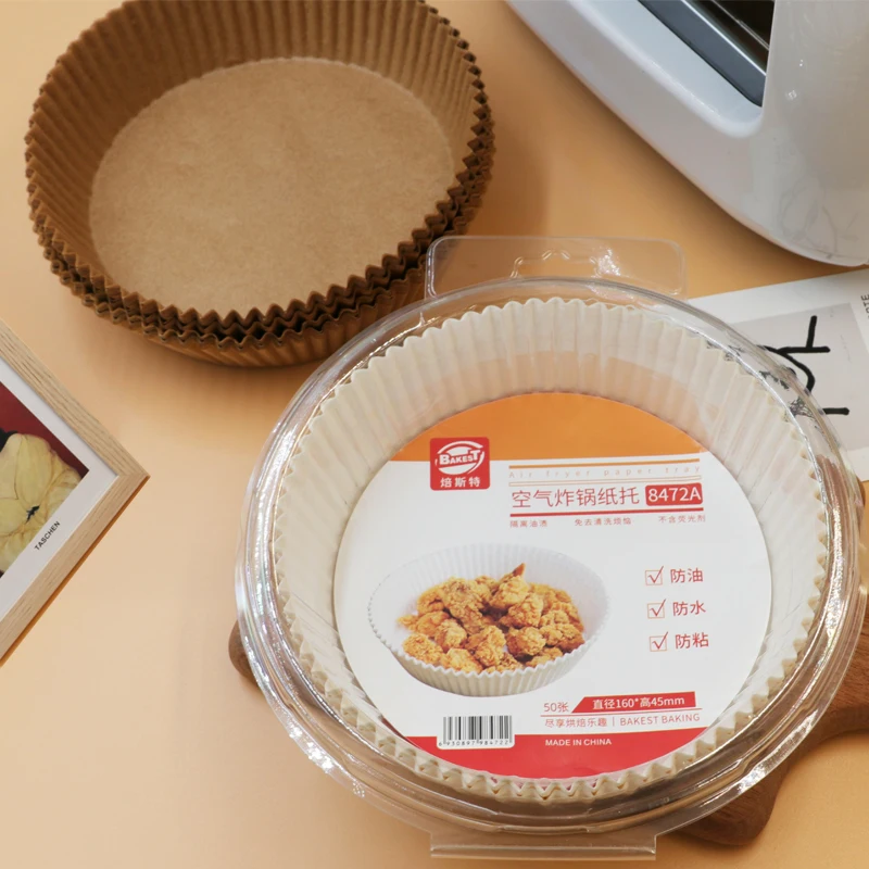 Non-stick Disposable Air Fryer Paper Sheet Baking Paper for Hot air Fryer Greaseproof Paper Custom