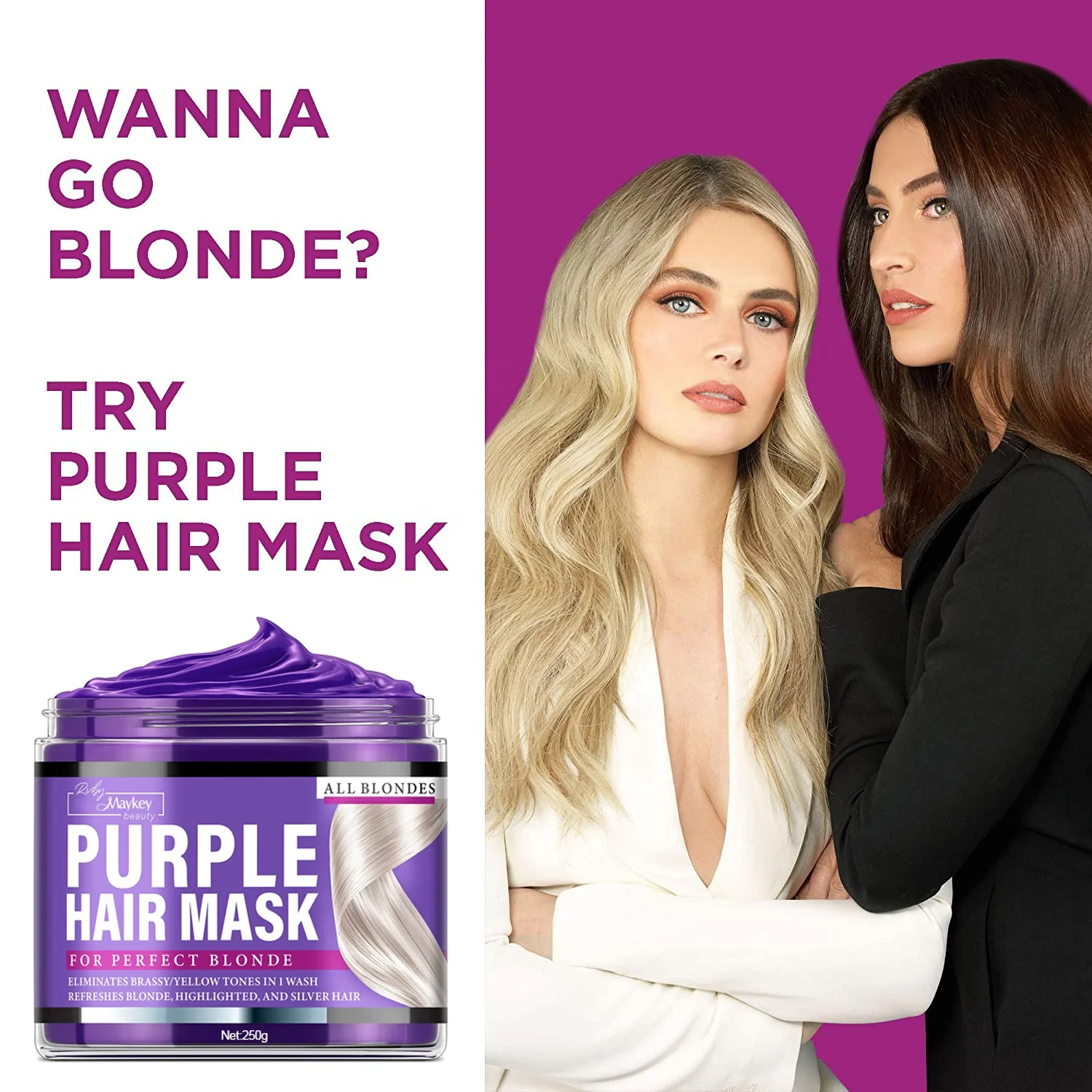 OEM косметическая фабрика, Лидер продаж, частная торговая марка, Органический Уход за волосами, фиолетовая маска для волос