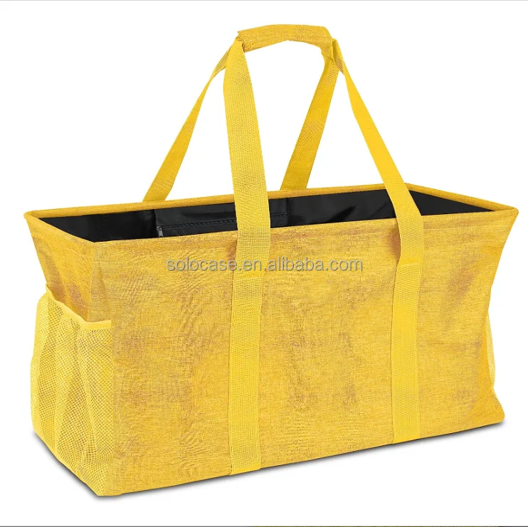 Tote Bag with Wire Frame for Storage
