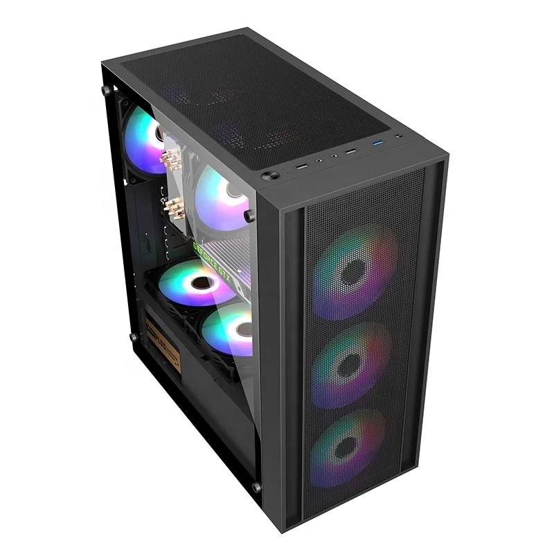 Lovingcool High Quality Computer case Best Buy for Gaming Computer 120mm Fans with 600w aperçu 4