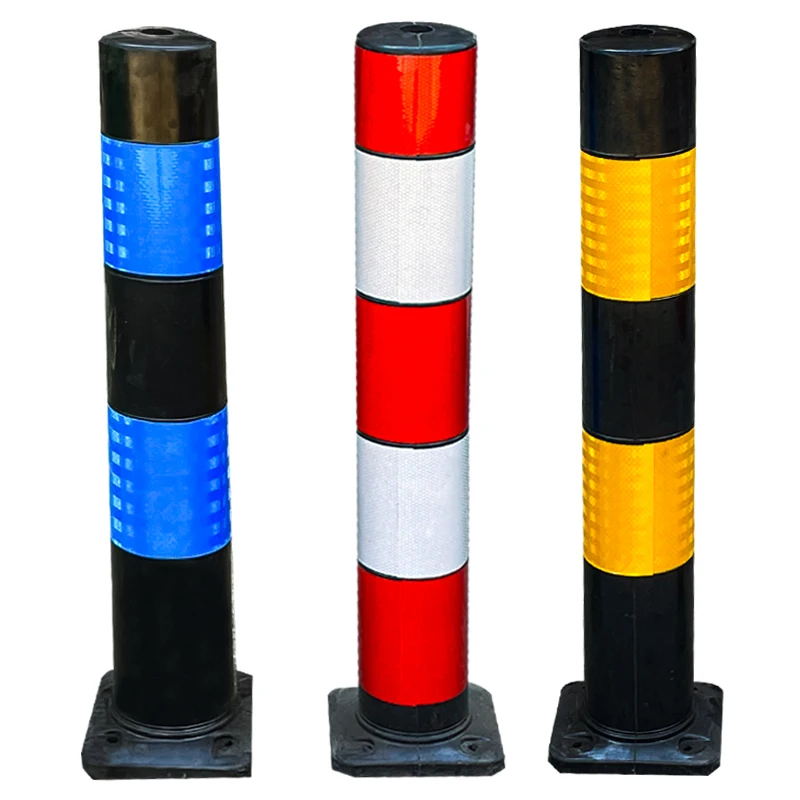 Factory Recyced Rubber Bollard BollardGard With High Visibility Reflective supplier