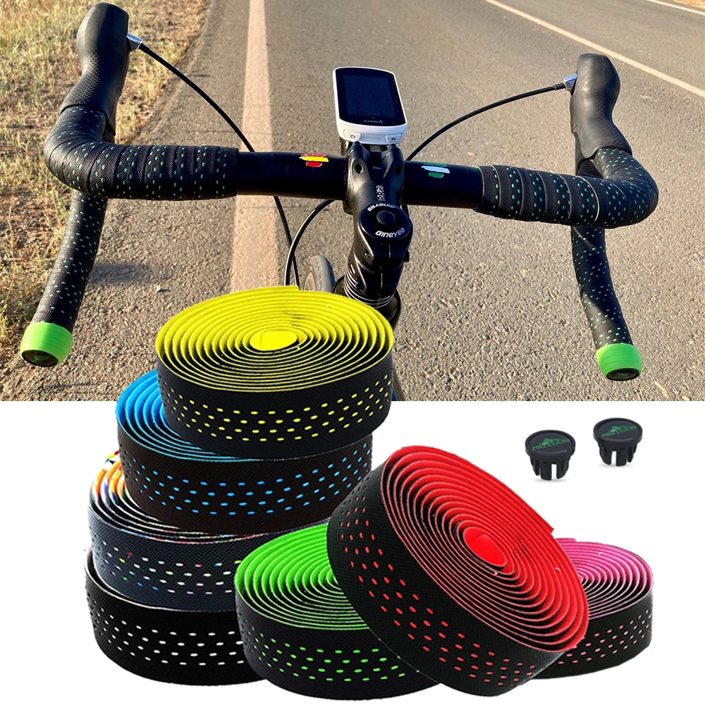 2023 New road bike handlebar tape MTB brake handle cover silicone bike grip handlebar tape