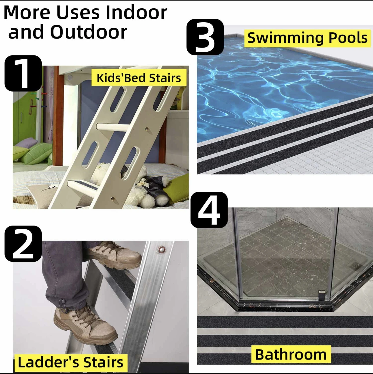 Luminous Anti-slip Tape Floor Non Skid Adhesive Stickers Glow Green Warning Light Anti Slip Traction Tape Waterproof Acrylic